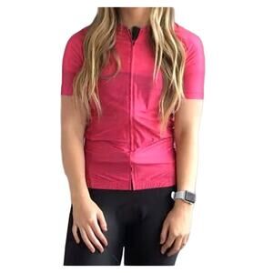 ZYIA Pink Race Jersey Mountain Biking Racing Top Short Sleeve Womens Plus Shirt